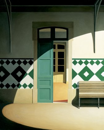 Porta do cais &agrave; noite