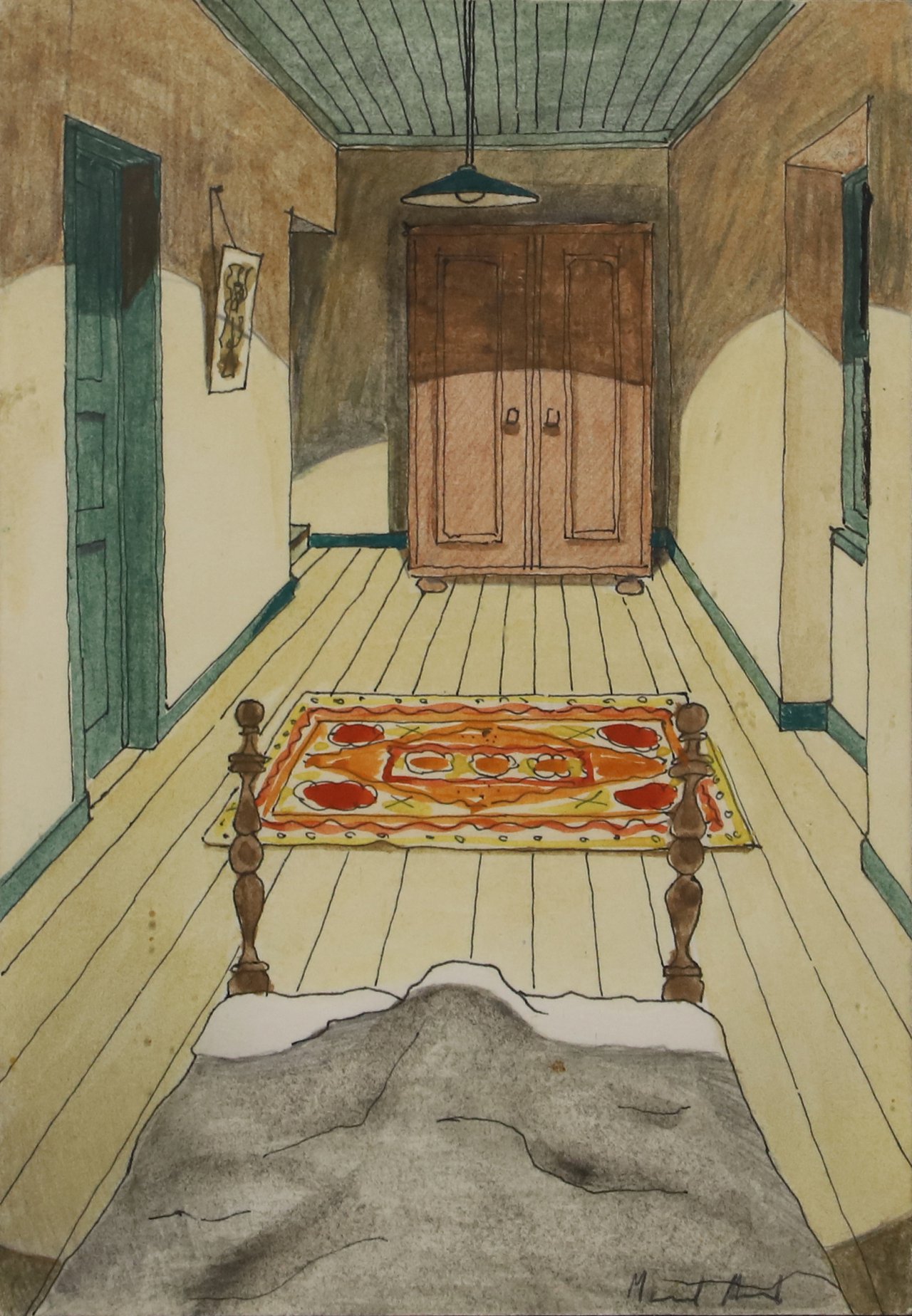 Untitled (Study for "Bedroom")