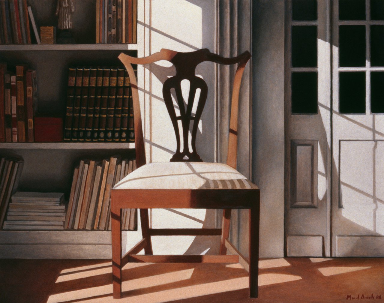 Chair Next to the Bookshelf