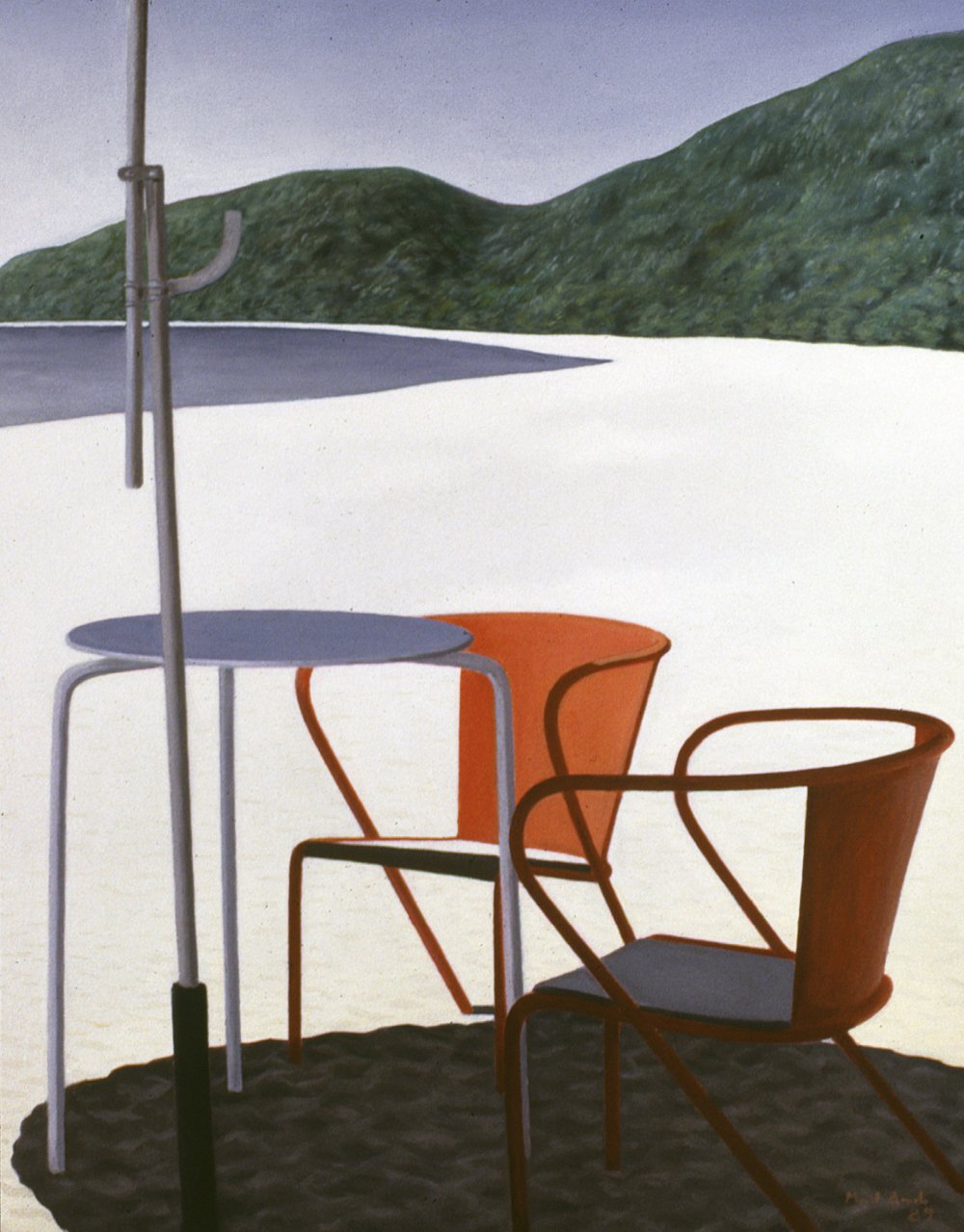 Table and Chairs on the Beach