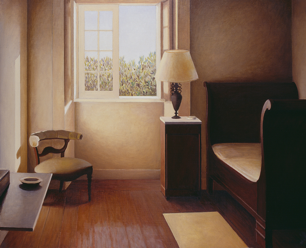 Quarto de cama dourado