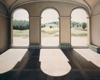 &Aacute;trio com azulejos