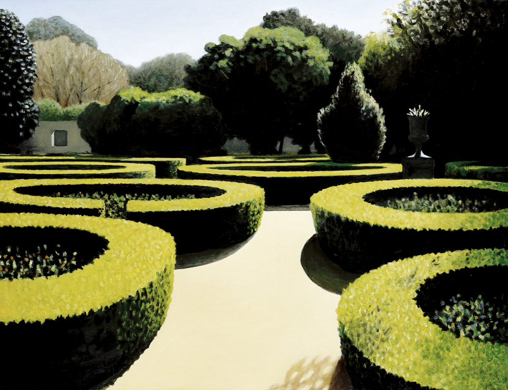 No meio dos canteiros